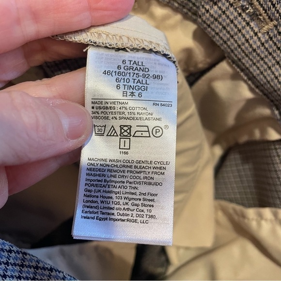 - Gap Slim Straight Tall Pant Size 6 - Picture 6 of 6